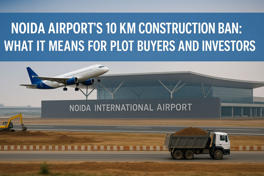 Noida Airport’s 10 KM Construction Ban: What It Means for Plot Buyers and Investors