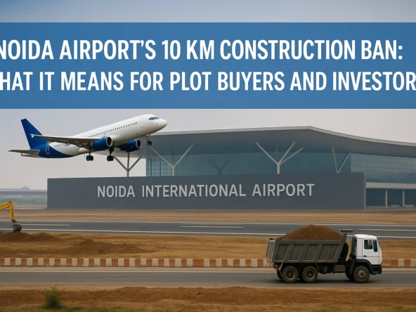 Noida Airport’s 10 KM Construction Ban: What It Means for Plot Buyers and Investors